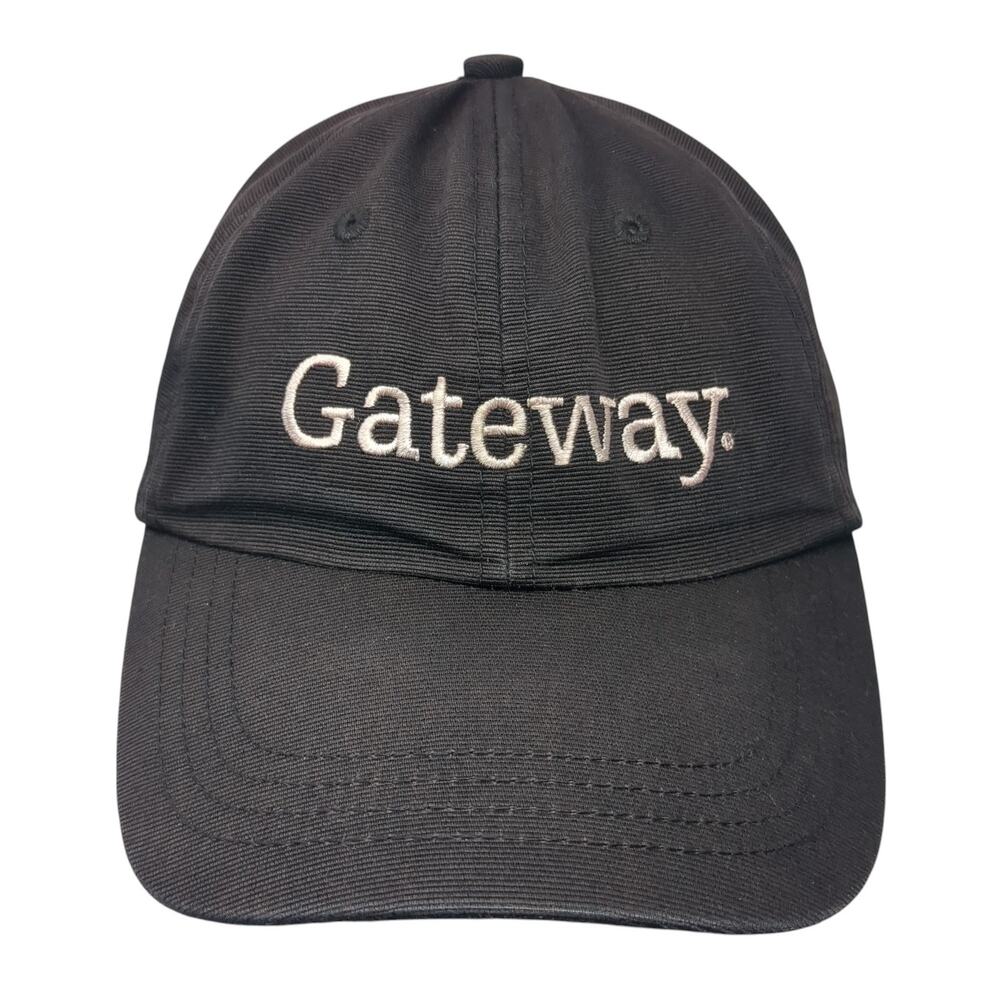 Gateway Intel Slideback Baseball Cap Black One Size Adjustable Highland Bay